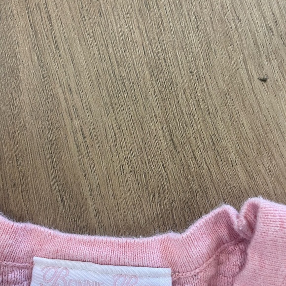 Bonnie baby pink sweater with blue ruffle tulle around the bottom 24 months - Picture 4 of 6